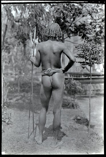 Bava warrior, Madagascar, 1909