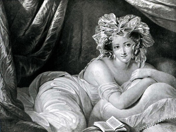 Gravure de A. Pages, Femme