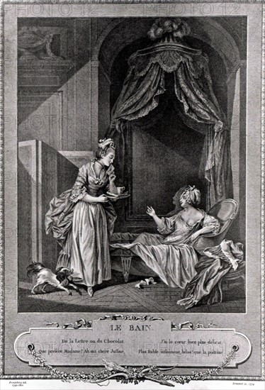 Gravure de Sigmund Freudeberg, La lettre