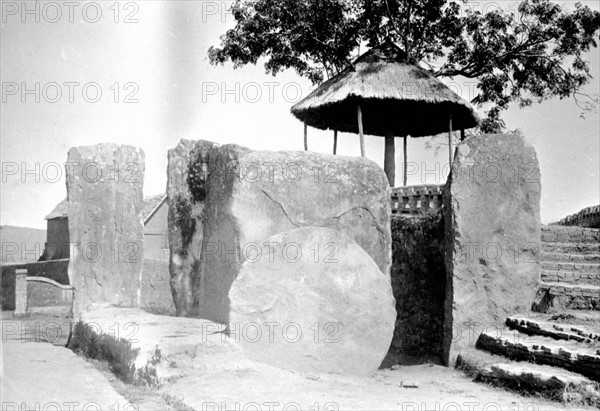 Ancienne porte malgache à Tananarive, Madagascar