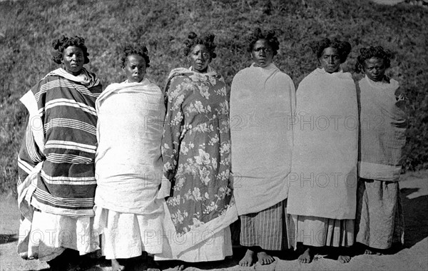 Portrait of Sakalaves women, Madagascar