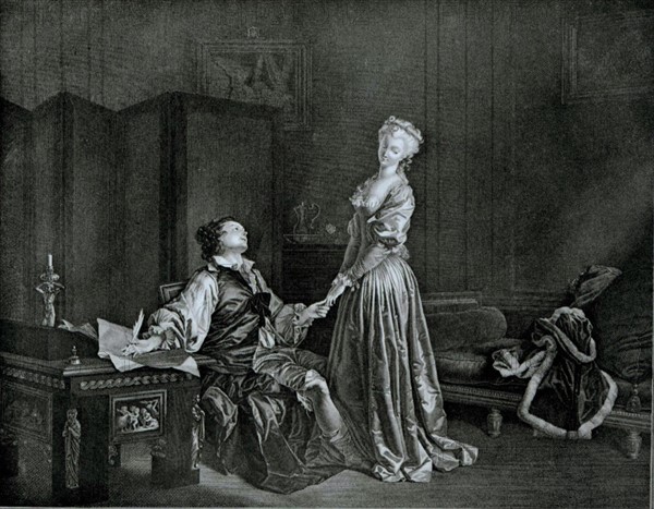 Gravure de Fragonard, Le contrat