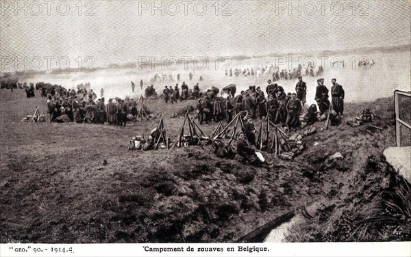 Première Guerre Mondiale, carte postale de l'époque