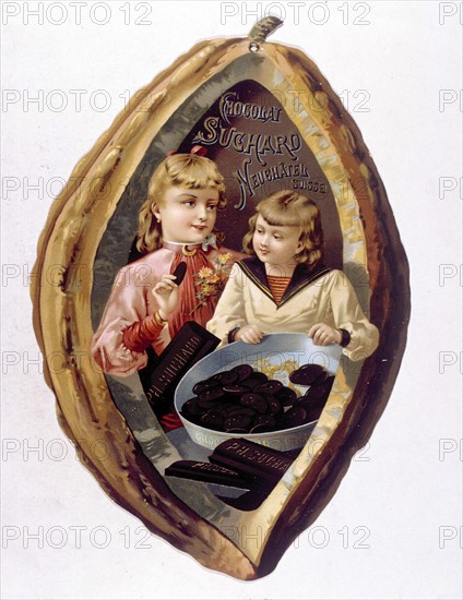 Chocolat Suchard, publicité du XIXe siècle
