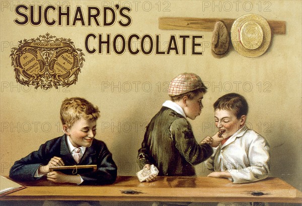Chocolat Suchard, publicité du XIXe siècle