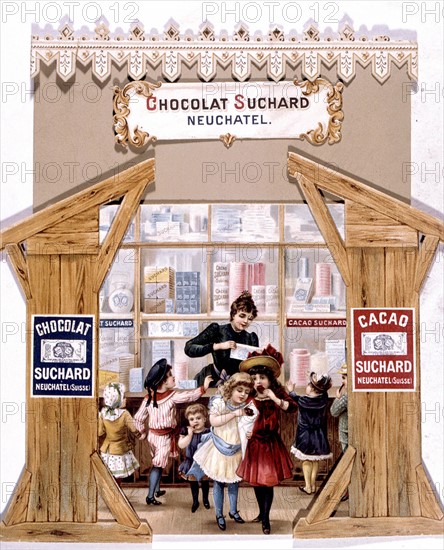 Chocolat Suchard, publicité du XIXe siècle