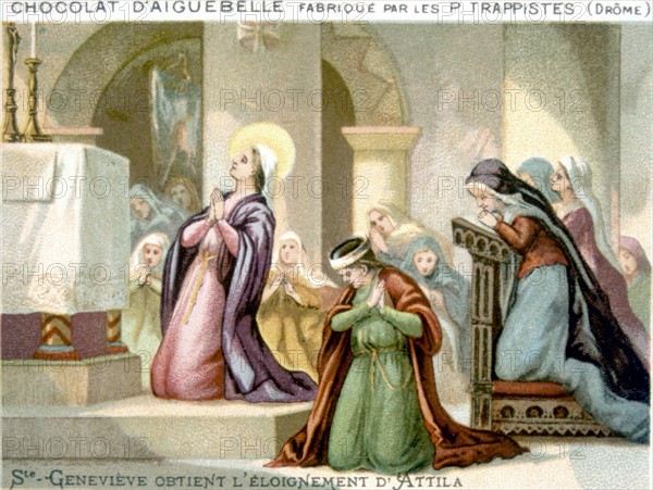 The life of Saint Genevieve, advertisement