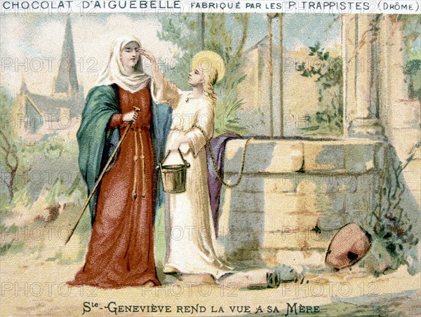 The life of Saint Genevieve, advertisement