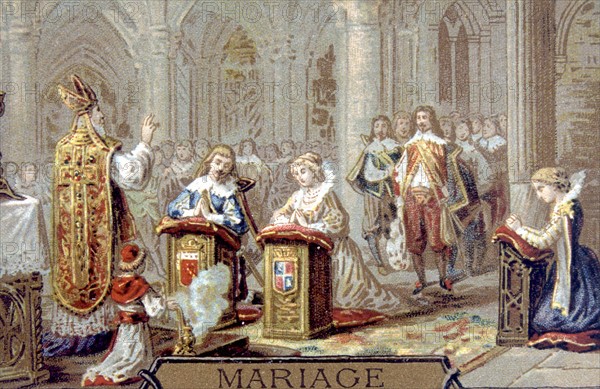 Mariage au XVIIIe siècle, publicité