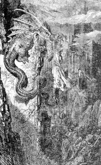 Les aventures du chevalier Jauffre, illustration de Gustave Doré