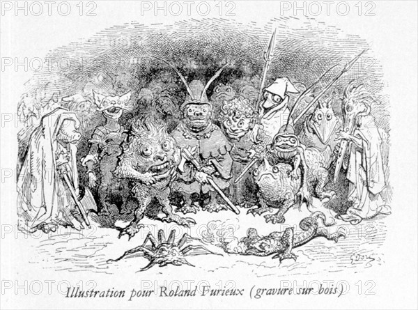 Caricature diverse, illustration de Gustave Doré