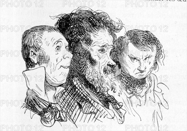 Caricature par Gustave Doré