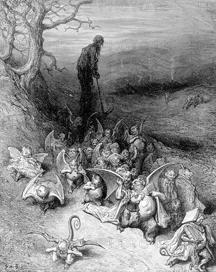 Rabelais, illustration de Gustave Doré