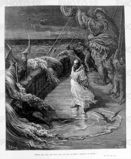 Rabelais, illustration de Gustave Doré