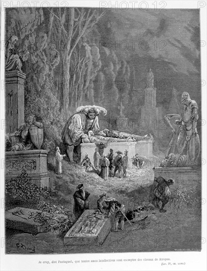 Rabelais, illustration de Gustave Doré