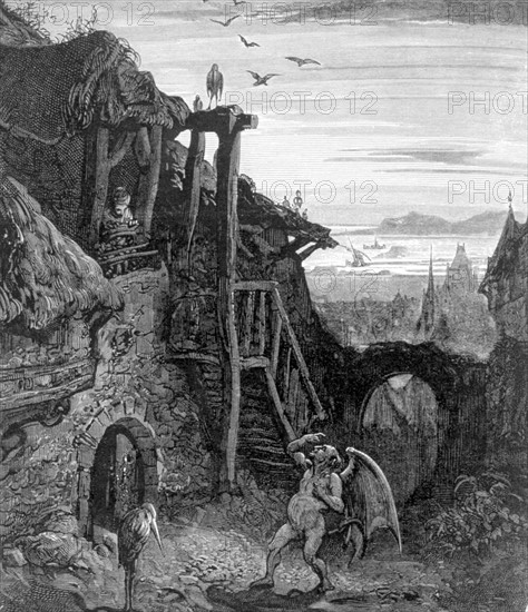 Rabelais, illustration de Gustave Doré