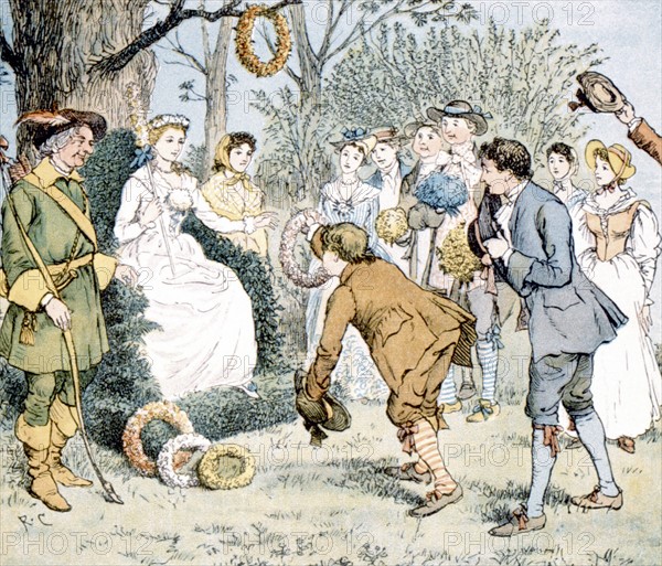 Song illustration by Randolph Caldecott