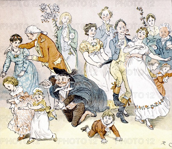 illustration de chansons par Randolph Caldecott