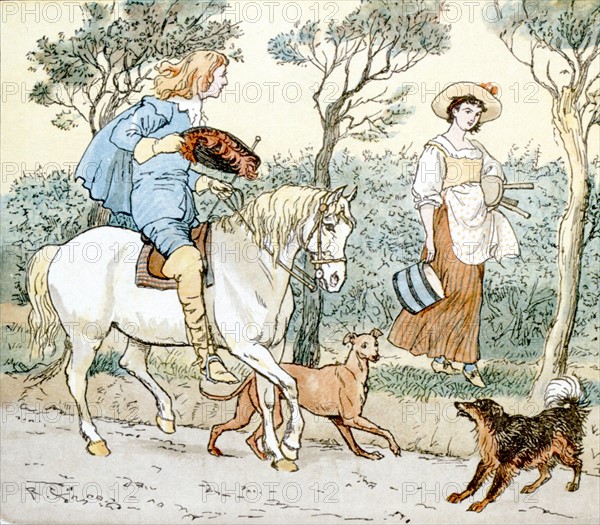 illustration de chansons par Randolph Caldecott