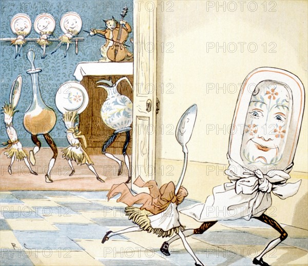 illustration de chansons par Randolph Caldecott