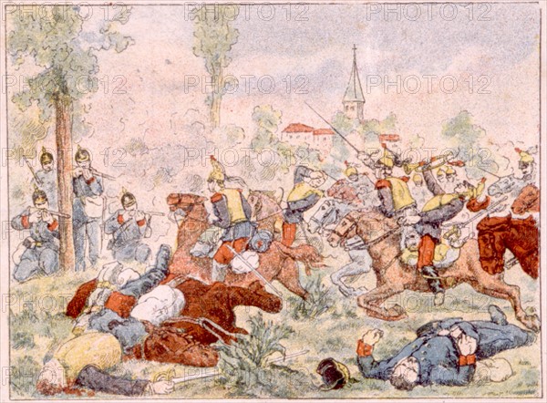 Guerre  de 1870, illustrations de la fin du XIXe siècle