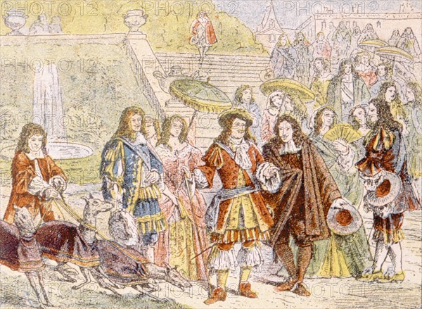 Louis XIV, illustrations du XIXème