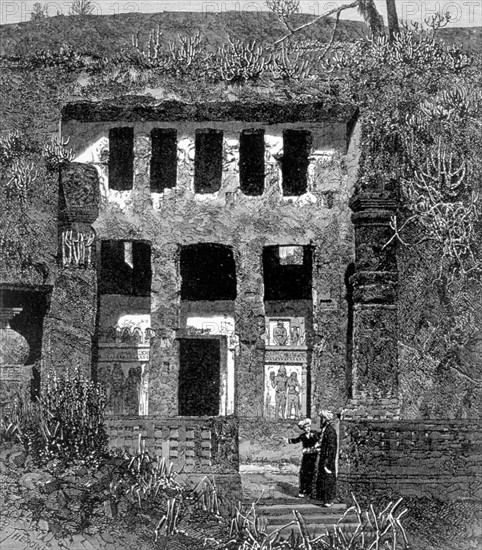 The great temple of Chaitya, in Kenhari