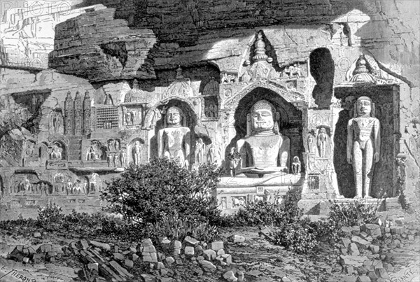 Ruins of Ahmed Chah's harem, in Sirkej