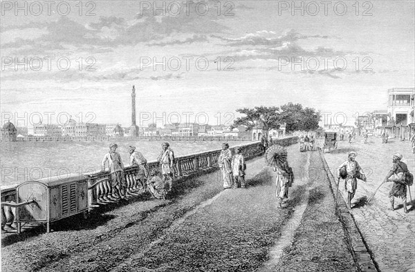 L'esplanade à Calcutta