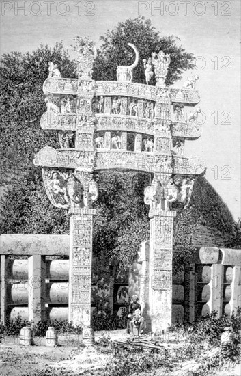 North door of the great tope of Sanchi