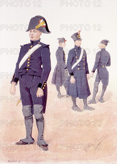 Soldier from the 1st Empire, illustrations