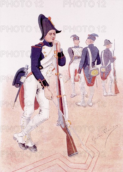 Soldier from the 1st Empire, illustrations