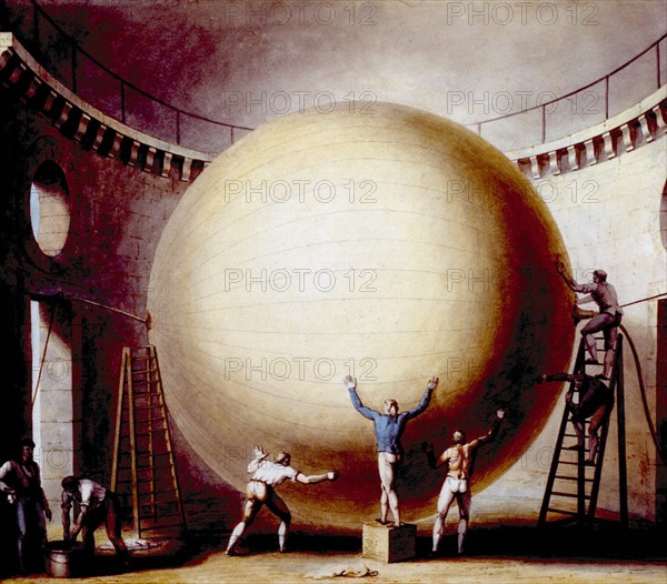 Nicolas Jacques Conté, Creation of the military aerostat, illustrations