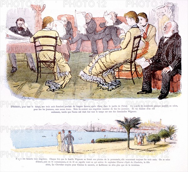 Humorous scenes, illustration by Randolph Caldecott