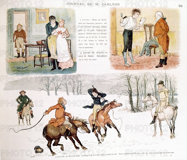 Scènes humoristiques, illustration de Randolph Caldecott