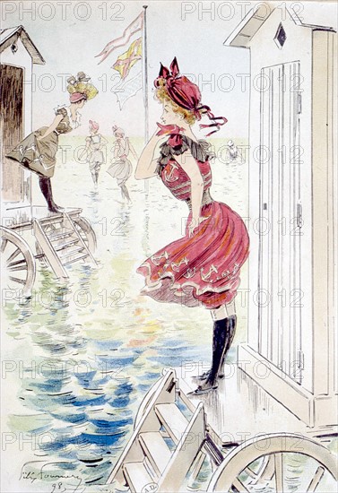 Bains de mer, illustrations