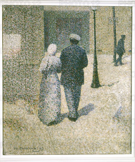 Angrand, Couple dans la rue