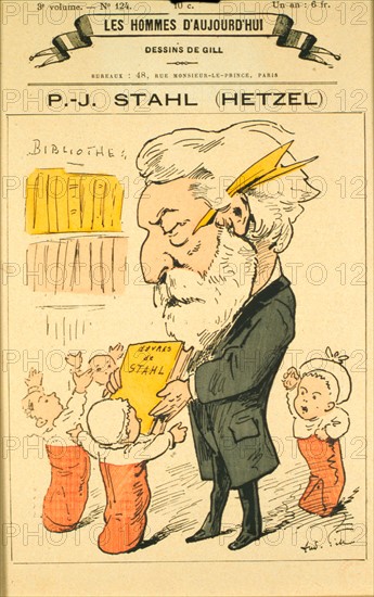 Pierre Jules Hetzel, Caricature of Gill