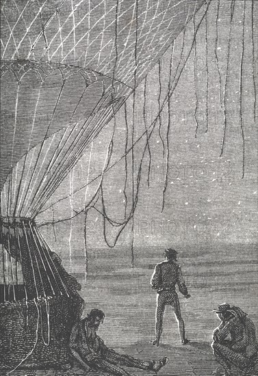 Five Weeks in a Balloon, illustration by Riou