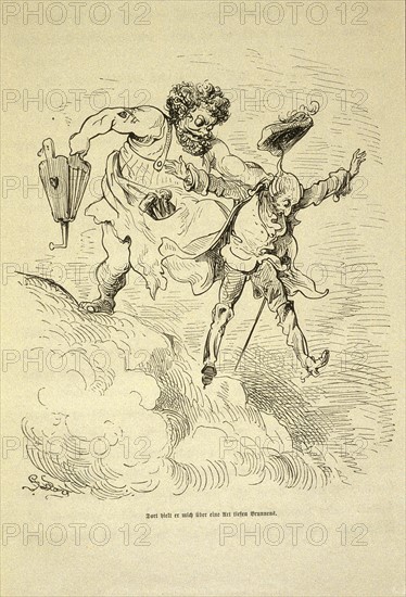 Illustration de Münchausen de Gottfried Burger