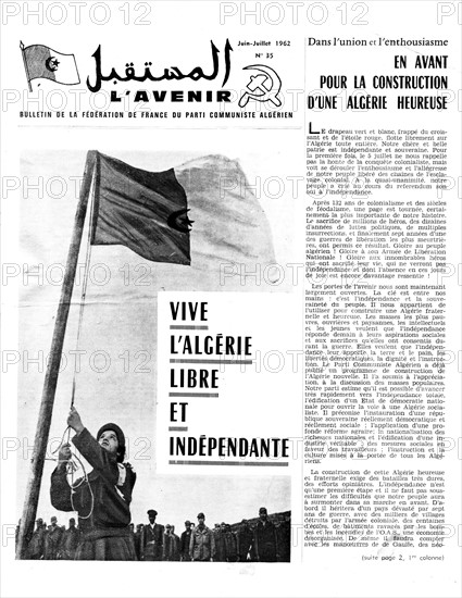 Bulletin de la Fédération de France du Parti communiste algérien