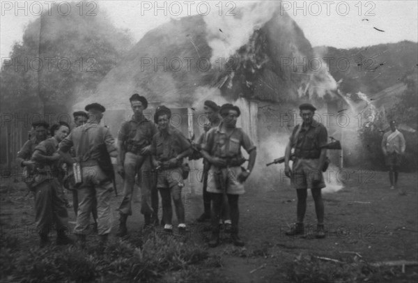 Répression, incendie de villages par l'armée