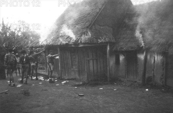 Repression - villages burned by the army