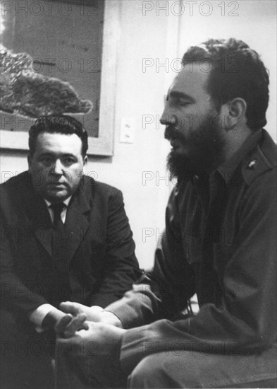 Fidel Castro et Maître Henri Douzon