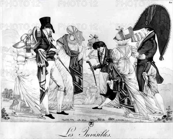 Caricature of hat fashion "Les invisibles"