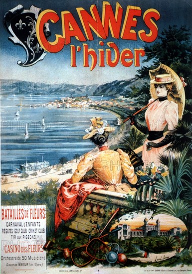 Advertising poster for "Cannes in Winter"