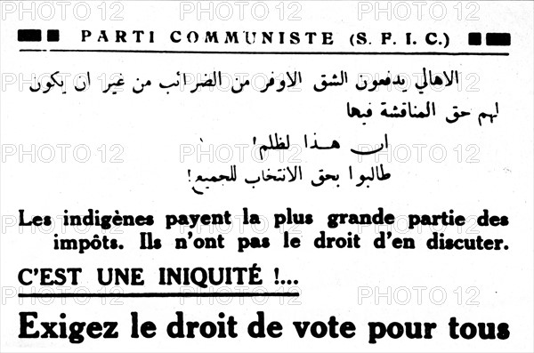 Tract of the French Communist Party