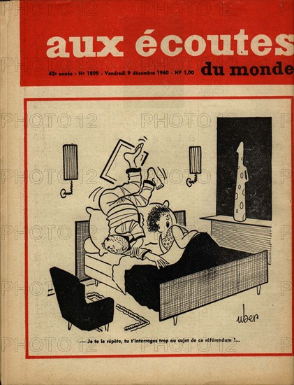 Last page of the journal "Aux écoutes du monde"