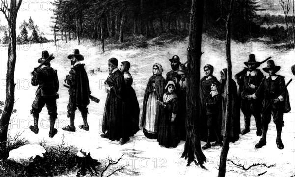 The Pilgrim Fathers in New England