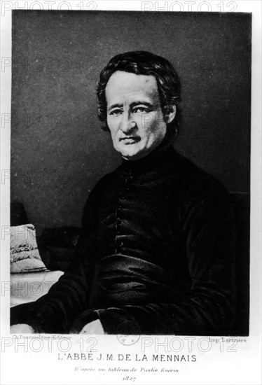 Abbot Félicité Robert de Lamenais in 1827